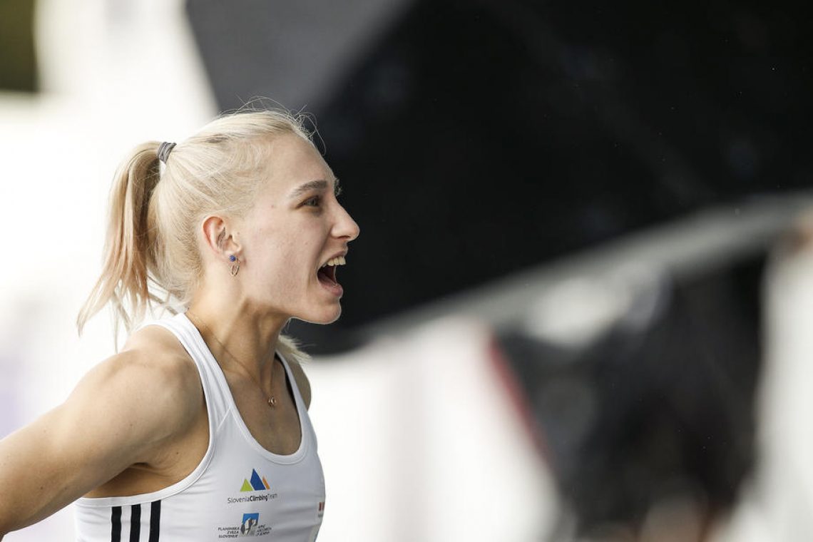 Janja Garnbret v kvalifikacijah Kopra z drugim dosežkom