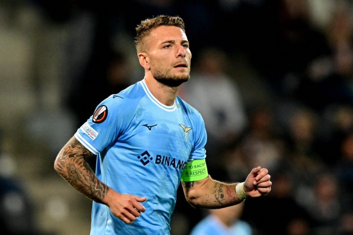 Lazio brez Immobileja do začetka drugega dela sezone