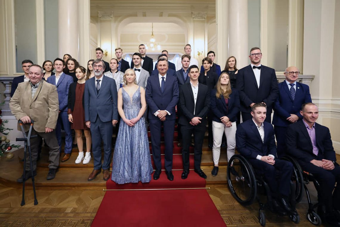 Predsednik Pahor še zadnjič sprejel najboljše slovenske športnike