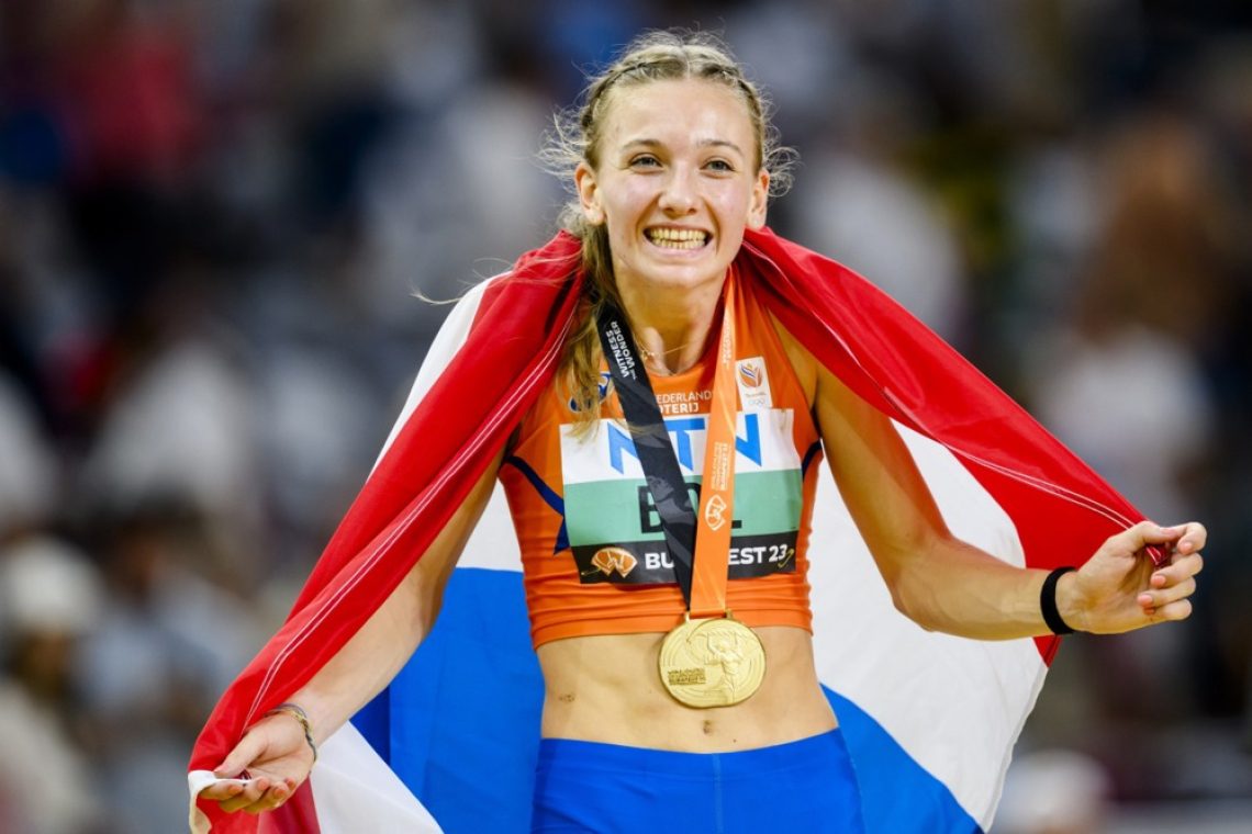 Femke Bol zlata na SP v Budimpešti, v cilju zaroka slovaškega para 