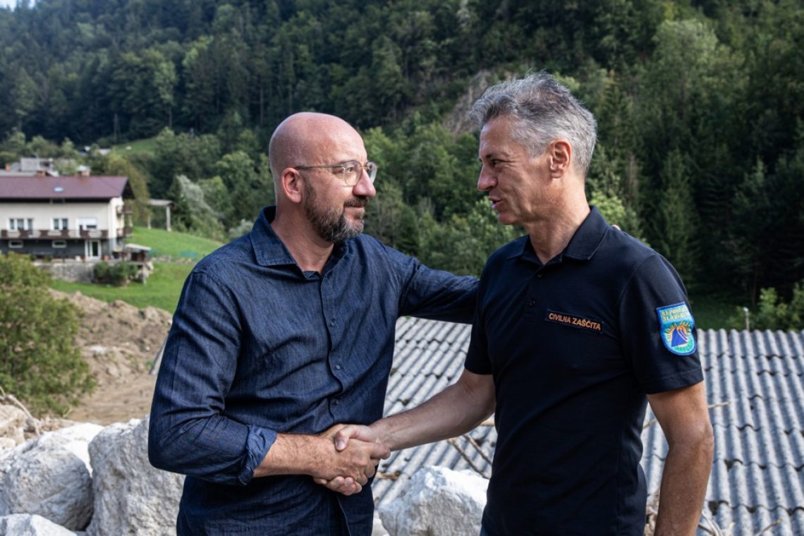 Michel obljubil podporo EU Sloveniji tudi v prihodnje