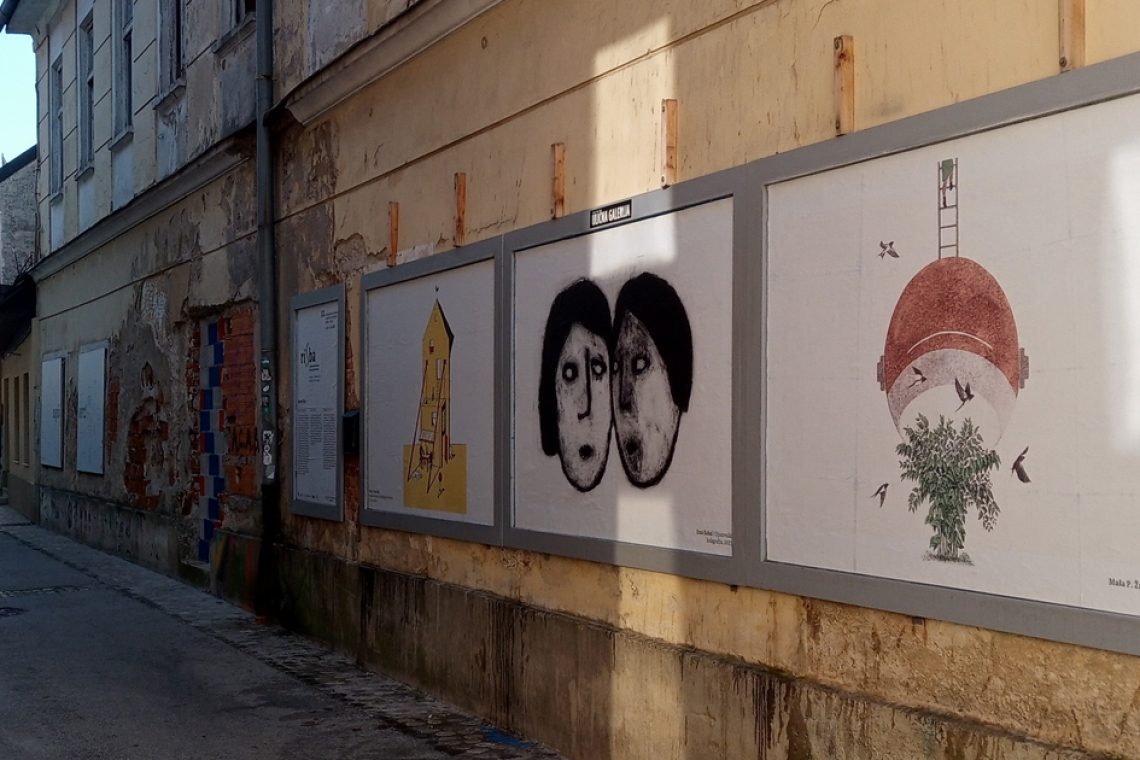 Ulična galerija tokrat o risbi, intimnih zapisih in temeljih ustvarjanja