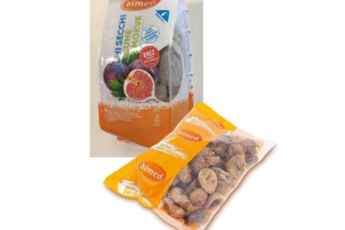 Odpoklic suhih fig blagovne znamke Bimed