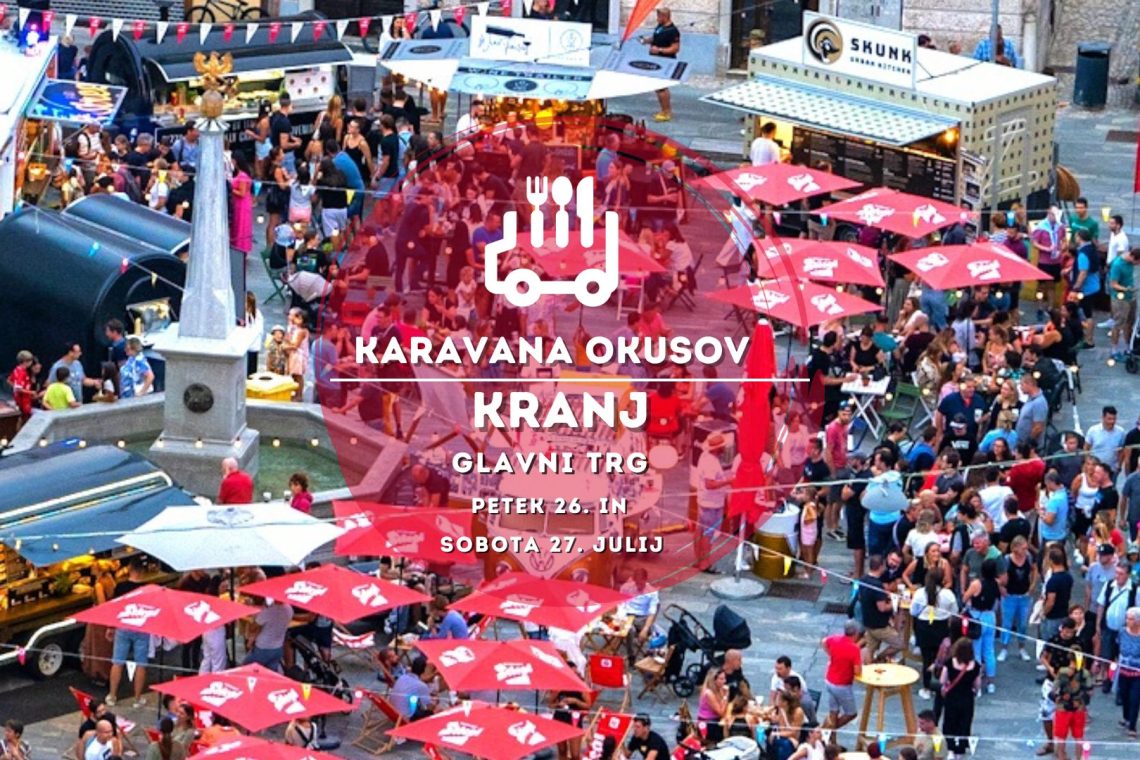 Karavana slastnih tovornjačkov in prikolic prihaja v Kranj