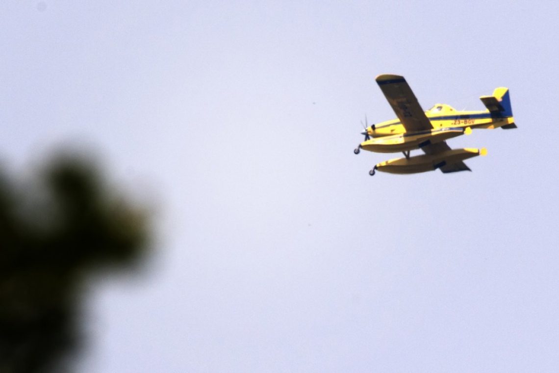 Letalo air tractor popravljeno in pripravljeno na gašenje iz zraka