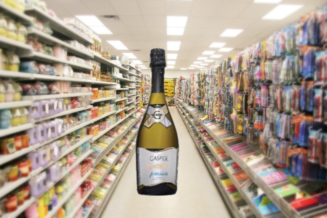Odpoklic izdelka Gašper penina, sorta Chardonnay