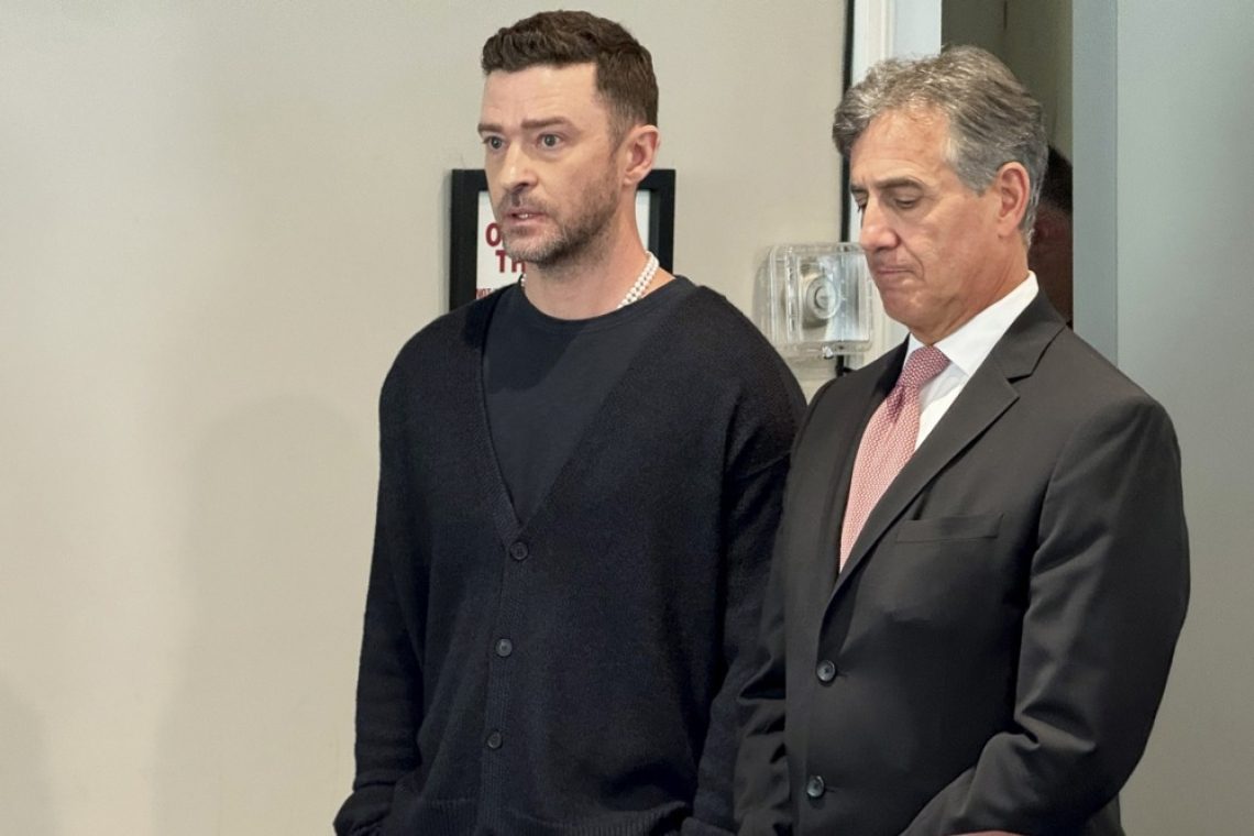Justin Timberlake zaradi vožnje pod vplivom alkohola na družbeno koristno delo