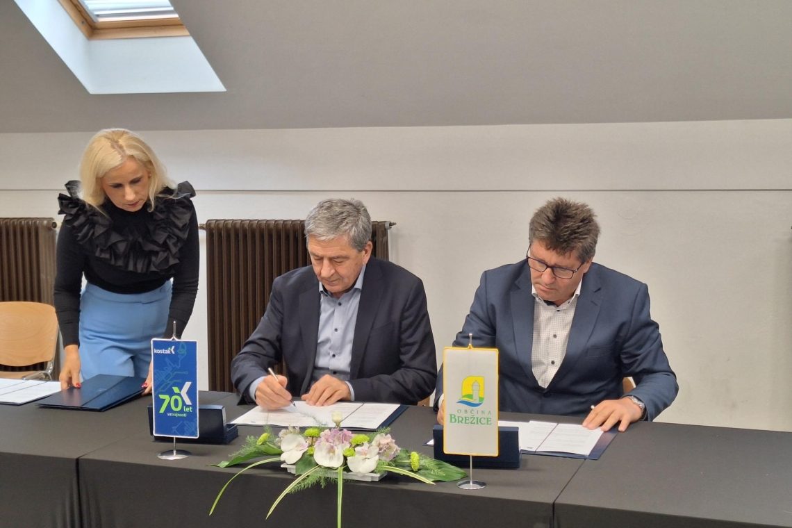Brežiška občina podpisala pogodbo za gradnjo kanalizacije v Krški vasi