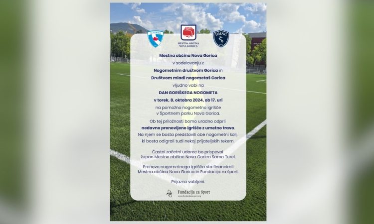 Dan goriškega nogometa v Novi Gorici