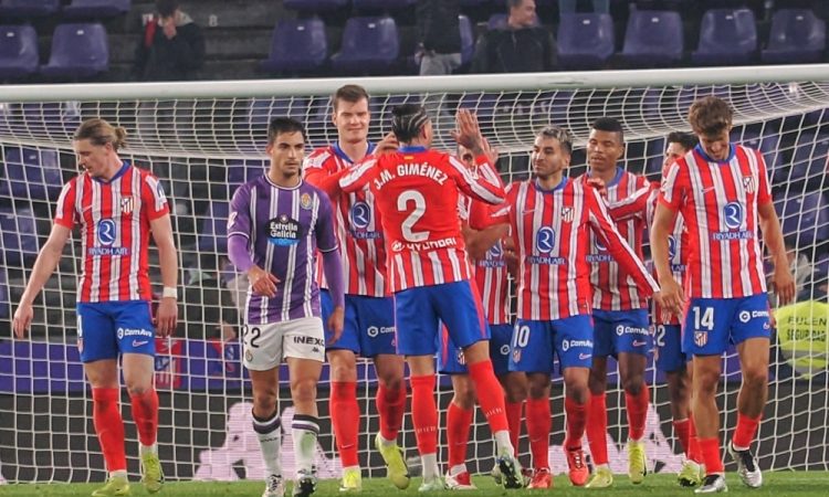 Oblakov Atletico visoko zmagal pri zadnjeuvrščenem Valladolidu