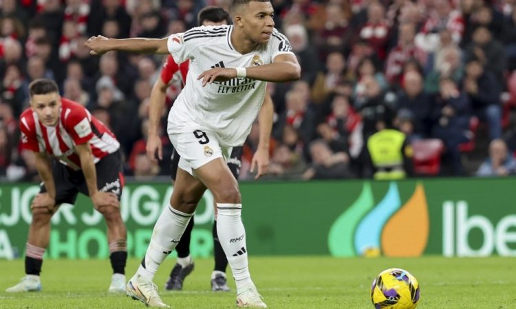 Real Madrid izgubil v Bilbau, Mbappe znova zgrešil enajstmetrovko