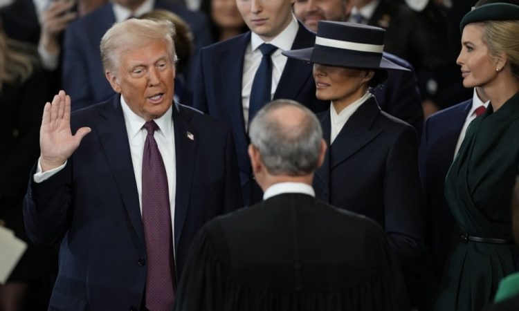Donald Trump prisegel kot 47. predsednik ZDA