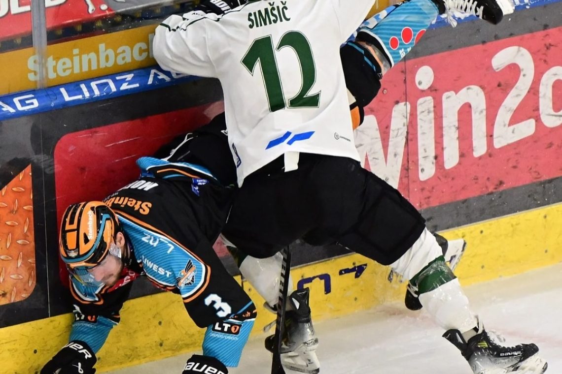 Hokejisti Olimpije Ljubljane so v Linzu izgubili z 1:8
