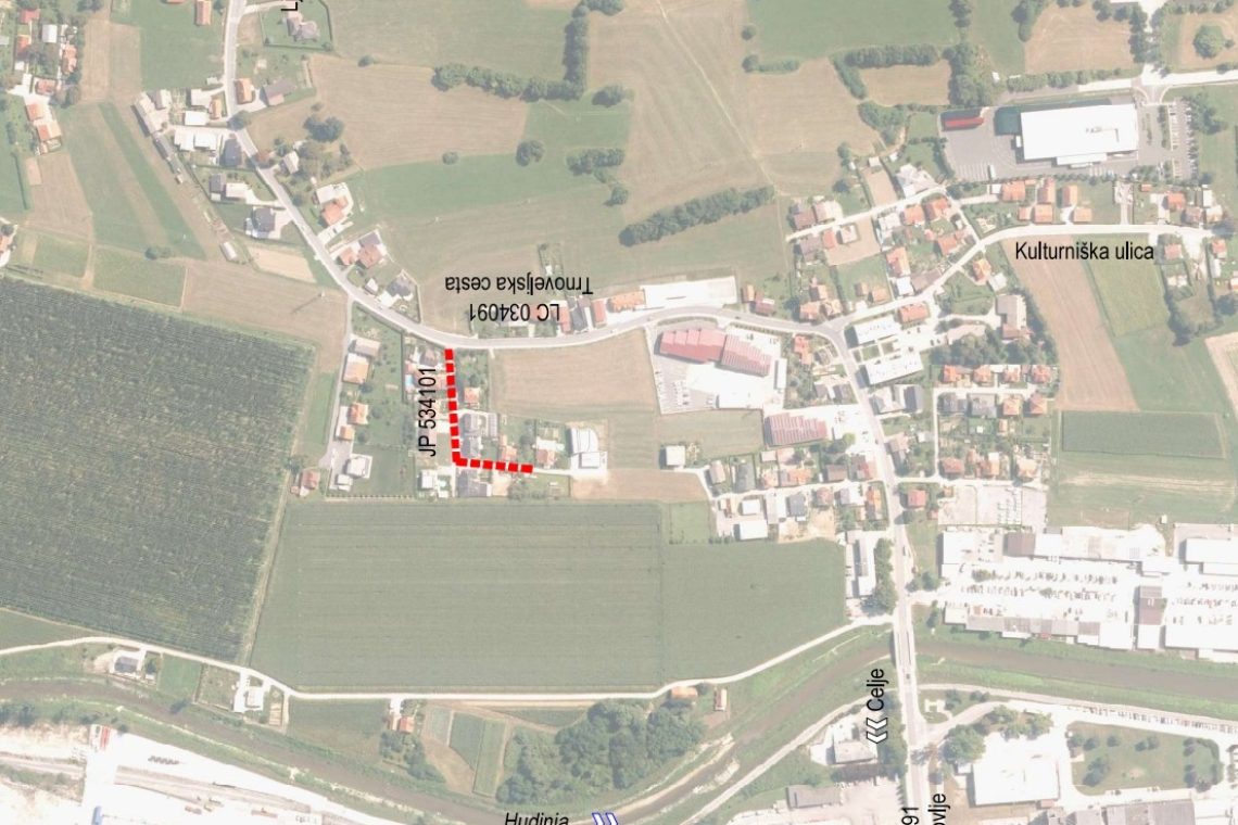 V Celju prenova javne poti in odvodnjavanja ob Trnoveljski cesti