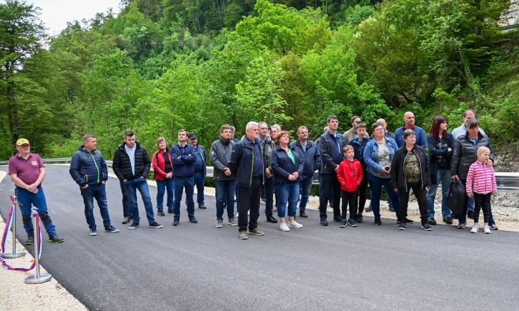 Sanacija skalnega pobočja Beli pesek uspešno zaključena