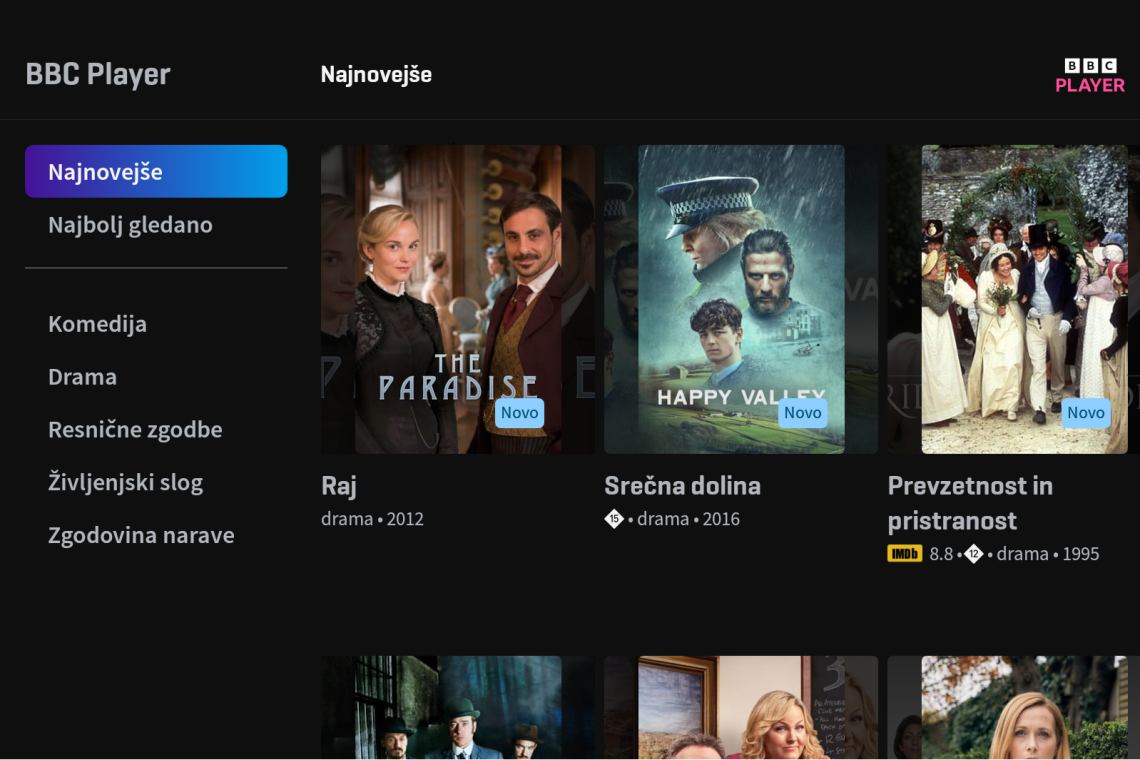 BBC Player odslej pri Telekomu Slovenije