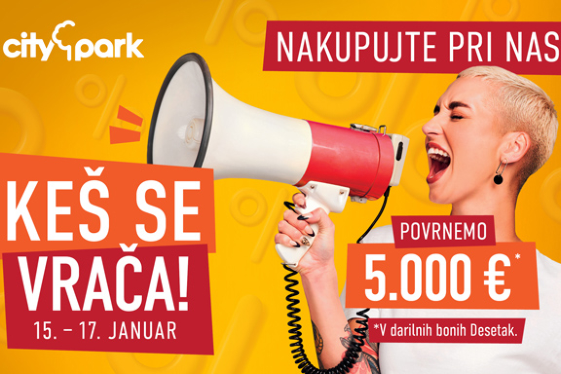 V ALEJI in Cityparku delijo 10 tisoč evrov nagrad